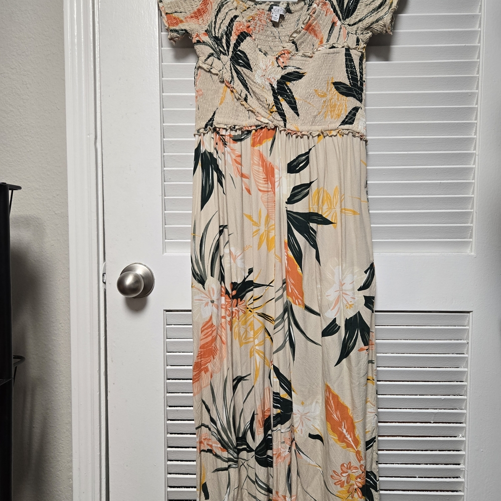Patrons Of Peace Floral Jumpsuit Size Med.